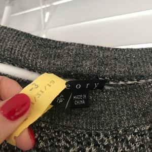 Freshly dry cleaned theory high low sweater size P